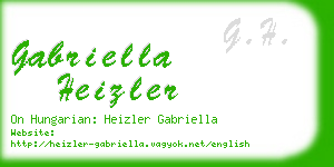 gabriella heizler business card